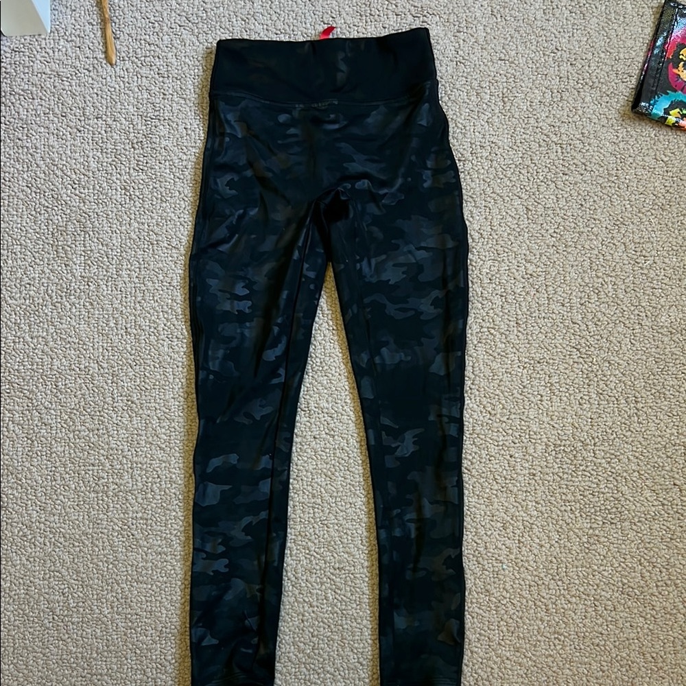 Kids Black Camo Leggings